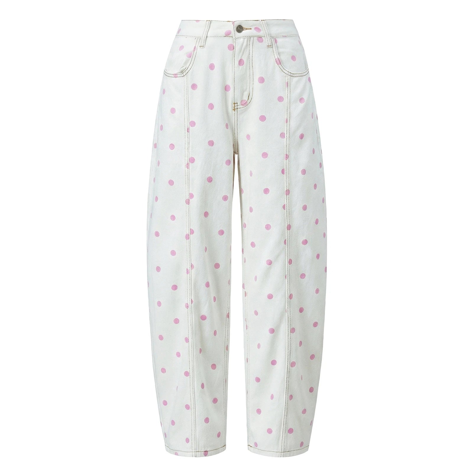 Vintage Polka Dot Denim