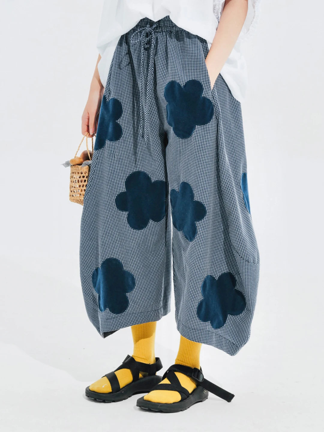 Flower Wide-Leg Bottoms